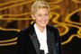 Ellen DeGeneres abre a cerimônia do Oscar 2014 no Dolby Theatre em Hollywood, California.   Kevin Winter/Getty Images/AFP<!-- NICAID(10280289) -->