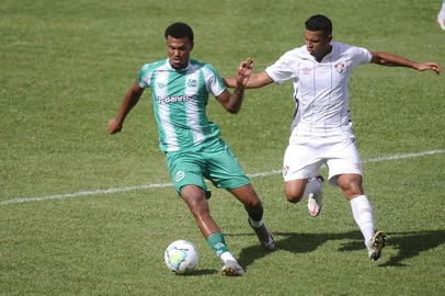  FLORES DA CUNHA, RS, BRASIL, 17/12/2020 - Juventude e Fluminense  se enfrentam as 15 horas no estádio Homero Soldatelli, pelo campeonato brasileiro de aspirantes. (Marcelo Casagrande/Agência RBS)<!-- NICAID(14670971) -->