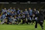 Brazils Gremio football players pose for pictures as they celebrate after winning the Copa Libertadores football tournament second round match between against Ecuadors Ayacucho at the Atahualpa Olympic Stadium in Quito on March 16, 2021. (Photo by SANTIAGO ARCOS / POOL / AFP)Editoria: SPOLocal: QuitoIndexador: SANTIAGO ARCOSSecao: soccerFonte: POOLFotógrafo: STR<!-- NICAID(14736655) -->