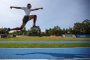 PORTO ALEGRE, RS, BRASIL - Imagem do treino de Almir Júnio, do Atletismo da Sogipa, em preparação para Olimpíadas de Tóquio. (Foto: Jefferson Botega/Agencia RBS)Indexador: Jefferson Botega<!-- NICAID(14759178) -->