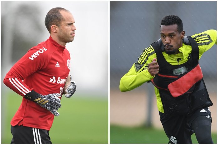 Montagem com fotos de Ricardo Duarte / Inter Divulgação Montagem com fotos de Ricardo Duarte / Inter Divulgação