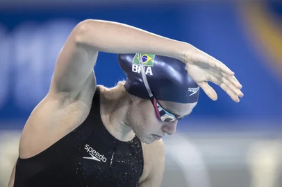 6/8/2019 ¿ Jogos Pan-Americanos Lima 2019 ¿ Lima (PER) - Provas preliminaes de natação no Complexo Aquático Videna. Na foto, a atleta Viviane Jungblut durante a prova dos 400m livre.<!-- NICAID(14805978) -->
