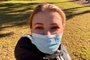 A gaúcha Cristiane Kolling fala sobre o uso de máscara na Austrália<!-- NICAID(14807455) -->