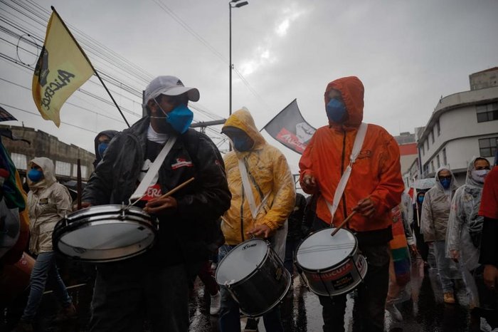 Manifestação no centro de Porto Alegre