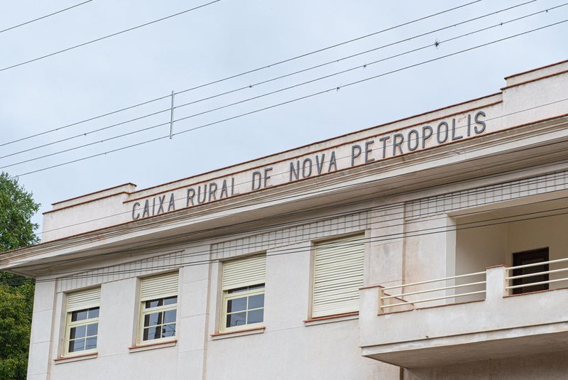 Prédio restaurado da Caixa Rural de Nova Petrópolis, primeira cooperativa de crédito do país. Entrega da primeira etapa do restauro será no sábado.<!-- NICAID(14823035) -->