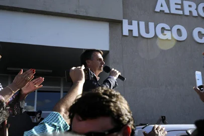 CAXIAS DO SUL, RS, BRASIL, 05/05/2018 - Jair Bolsonaro visita Caxias do Sul. (Marcelo Casagrande/Agência RBS)<!-- NICAID(13490163) -->