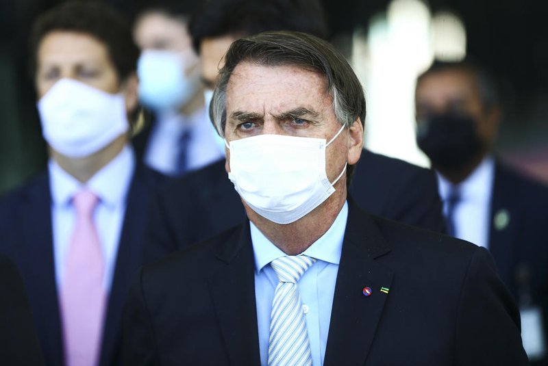 Reunião de Jair Bolsonaro com representantes dos Poderes sobre pandemia. <!-- NICAID(14741893) -->