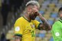 Neymar chora após derrota da Seleção Brasileira na final da Copa América