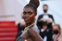 British actress Jodie Turner-Smith poses as she arrive for the screening of the film After Yang as part of the Un Certain Regard selection at the 74th edition of the Cannes Film Festival, southern France, on July 8, 2021. (Photo by Valery HACHE / AFP)<!-- NICAID(14832070) -->