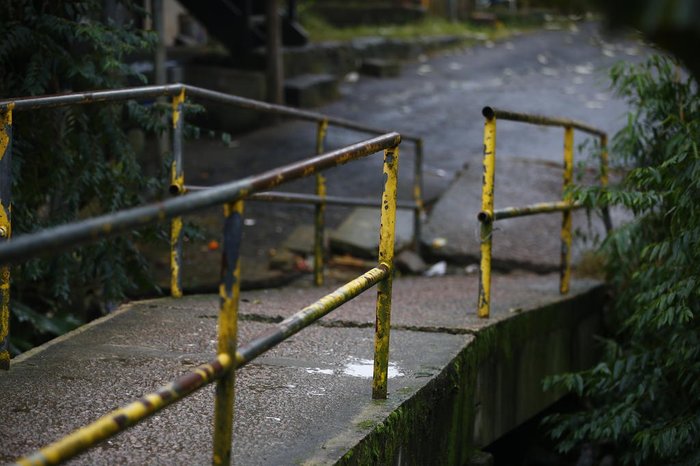 Estrutura se encontra danificada desde 2020