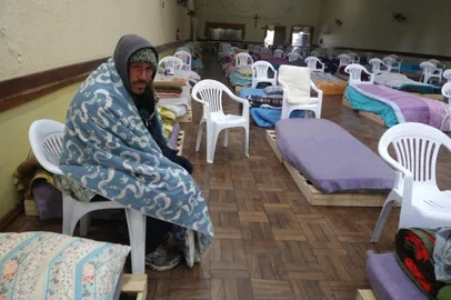 Tiago dos Santos, 37 anos, utilizará o serviço de hospedagem solidária da paróqui de Lourdes.<!-- NICAID(14847297) -->