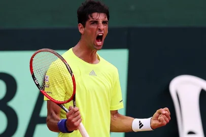 1º dia de Copa Davis 2015: Brasil x Croácia. Thomaz BellucciIndexador: Cristiano Andujar
