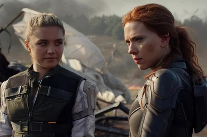 Scarlett Johansson e Florence Pugh estrelam Viúva Negra (2021)<!-- NICAID(14680472) -->