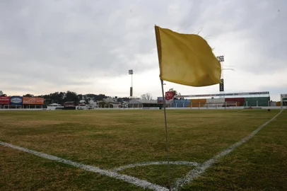 VERANÓPOLIS, RS, BRASIL (06/08/2021)preparação do Veranópolis para a Divisão de Acesso no Estádio Municipal Antônio David Farina. (Antonio Valiente/Agência RBS)<!-- NICAID(14856333) -->