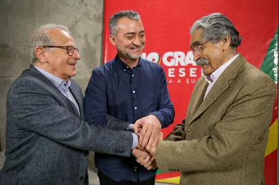 Tarso Genro, Olívio Dutra, Edegar Pretto