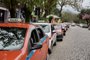 PORTO ALEGRE, RS, BRASIL,  14/09/2021- Assassinato Taxista - Imagens do Ponto de Táxi onde a vítima trabalhava. Foto: Jefferson Botega  / Agencia RBS<!-- NICAID(14889133) -->
