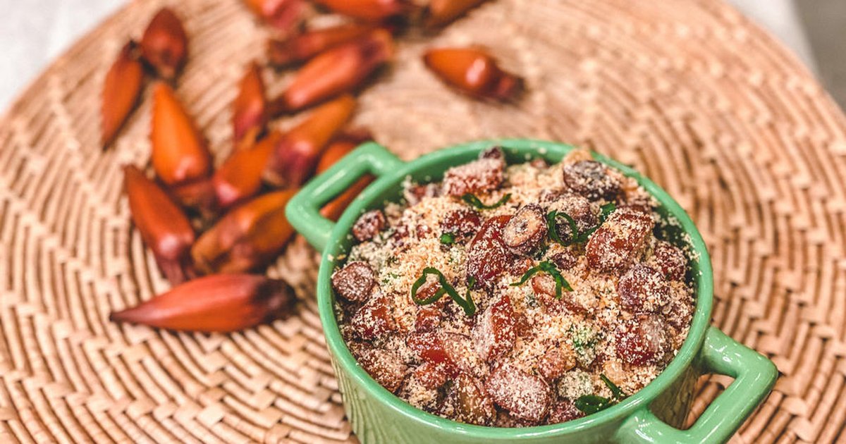 Entrevero e farofa aprenda a preparar as duas receitas com pinhão Destemperados Entrevero e farofa aprenda a preparar as duas receitas com pinhão Destemperados