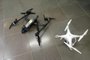 Drones abatidos durante tentativas de entregas de drogas e celulares na Penitenciária Estadual de Caxias do Sul, no distrito do Apanhador.<!-- NICAID(14900209) -->