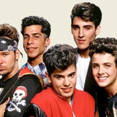 p. 04Grupo New Kids on The Block, sucesso na década de 80, que voltou a fazer shows em 2008. Fonte: Reprodução<!-- NICAID(383817) -->