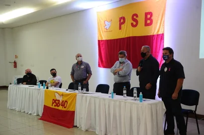 CAXIAS DO SUL, RS, BRASIL (02/10/2021)Congresso Municipal do PSB escolhe nova direção com a presença de Beto Albuquerque. (Antonio Valiente/Agência RBS)<!-- NICAID(14904644) -->