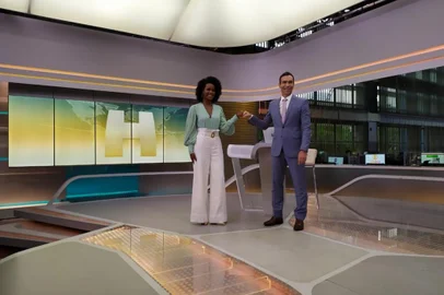 Maju Coutinho e Cesar Tralli<!-- NICAID(14914076) -->