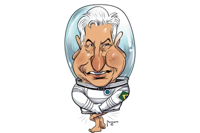 (ONLINE) Ilustração para a seção FRASES DA SEMANA da Superedição de ZH dos dias 16 e 17 de outubro. Na arte: o Ministro Marcos Pontes. FOTO: Gilmar Fraga / Agência RBS<!-- NICAID(14916646) -->