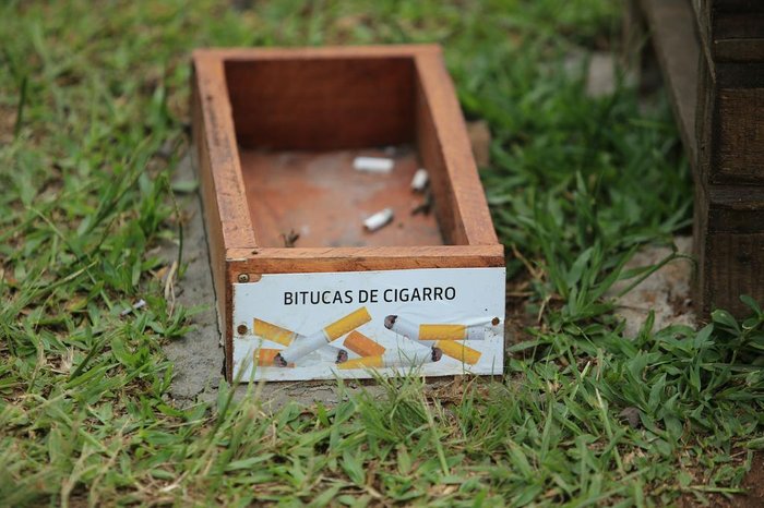 Bancos de pallet, deck, pergolado, bituqueira e lixeiras seletivas fazem parte do novo visual