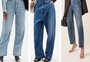 Do wide leg à pantalona, jeans de modelagem ampla é hit da temporada