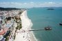 Praia de Canasvieiras, em Florianópolis, teve sua faixa de areia alargada<!-- NICAID(14954871) -->