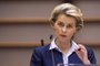 President of Commission Ursula von der Leyen delivers a speech at European Parliament, in Brussels, on December 16, 2020. (Photo by JOHN THYS / POOL / AFP)<!-- NICAID(14669537) -->