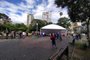 Mutirão vacinação e testagem na Praça Dante Alighieri, em Caxias do Sul. Na foto, fila da vacinação<!-- NICAID(14985526) -->