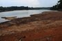 CAXIAS DO SUL, RS, BRASIL, 25/01/2022. Estiagem - Represa no Complexo Dal Bó apresenta o nível mais baixo de água em Caxias do Sul, operando com 56,94% da sua capacidade. (Porthus Junior/Agência RBS)<!-- NICAID(14998523) -->