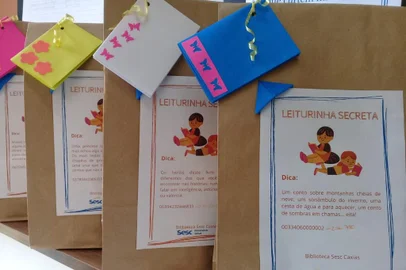 Projeto Leiturinha Secreta, no Sesc Caxias<!-- NICAID(15010162) -->