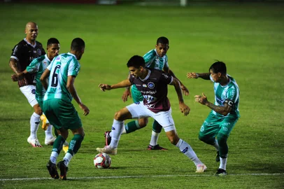 CAXIAS DO SUL, RS, BRASIL, 05/04/2021. SER Caxias x Juventude, clássico Ca-Ju 285, jogo válido pela nona rodada do Campeonato Gaúcho (Gauchão 2021), e realizado no estádio Centenário. (Porthus Junior/Agência RBS)<!-- NICAID(14750905) -->