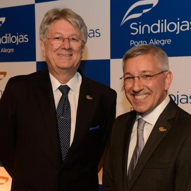 Arcione Piva e Paulo Kruse, do Sindilojas POA<!-- NICAID(15027265) -->