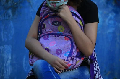 PORTO ALEGRE, RS, BRASIL,  07/03/2022- Uso de máscaras nas escolas. Na foto, Escola Estadual Rio de Janeiro.  Foto: Ronaldo Bernardi / Agencia RBS<!-- NICAID(15034829) -->
