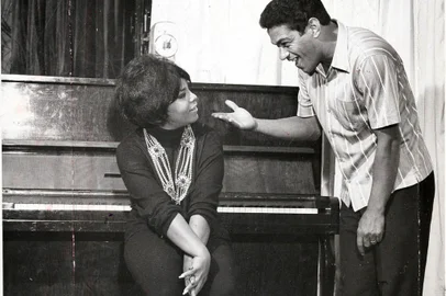 30.05.1969 - ARQUIVO - ELZA SOARES E GARRINCHA Fonte: AG Fotógrafo: Não se Aplica<!-- NICAID(865465) -->