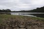 CAXIAS DO SUL, RS, BRASIL, 12/03/2022. Mesmo com as chuvas recentes, nível de água ainda não atingiu nível suficiente na Barragem Dal Bó. (Bruno Todeschini/Agência RBS)<!-- NICAID(15039982) -->
