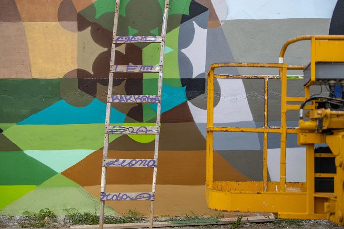 Sete artistas gaúchos, um mineiro e outros 20 ajudantes participaram do projeto