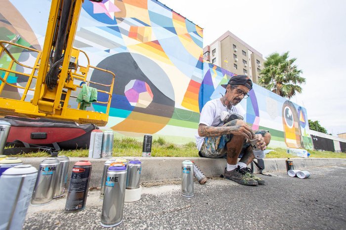 Luis Flavio Trampo, uma das referências de arte urbana no Brasil e um dos pioneiros do grafite em Porto Alegre nasceu e cresceu no Jardim Itu