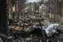 This general view shows destroyed Russian armored vehicles in the city of Bucha, west of Kyiv, on March 4, 2022. - The UN Human Rights Council on March 4, 2022, overwhelmingly voted to create a top-level investigation into violations committed following Russias invasion of Ukraine. More than 1.2 million people have fled Ukraine into neighbouring countries since Russia launched its full-scale invasion on February 24, United Nations figures showed on March 4, 2022. (Photo by ARIS MESSINIS / AFP)Editoria: WARLocal: BuchaIndexador: ARIS MESSINISSecao: armed conflictFonte: AFPFotógrafo: STF<!-- NICAID(15058907) -->