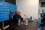 Porto Alegre, RS, Brasil, 18/04/2022 - *EM BAIXA* Presidente do Grêmio, Romildo Bolzan, em entrevista coletiva. Foto: André Silva/Agência RBS<!-- NICAID(15071586) -->