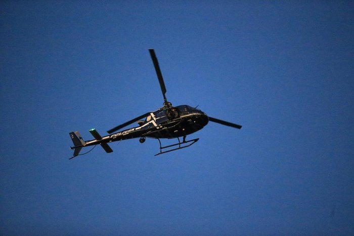 Helicóptero foi utilizado na ação