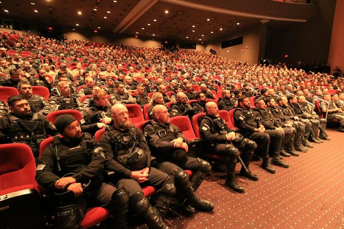 Policiais se reuniram na Fiergs