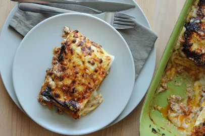 Receita sem lactose, por Fernanda Iensen. LASANHA A BOLONHESA. Para Destemperados.<!-- NICAID(11467628) -->