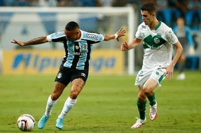 PORTO ALEGRE, RS, BRASIL,  13/02/2022- Grêmio x Juventude: jogo da sexta rodada do Gauchão, equipes duelam nesse domingo, na Arena. Foto: Marco Favero / Agencia RBS<!-- NICAID(15015475) -->