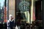 (FILES) In this file photo taken on March 10, 2022 a view of a closed Starbucks coffee shop in Moscow on March 10, 2022. - Starbucks said May 23, 2022 it will cease operations in Russia, shuttering its 130 cafes in the country. (Photo by AFP)<!-- NICAID(15103988) -->