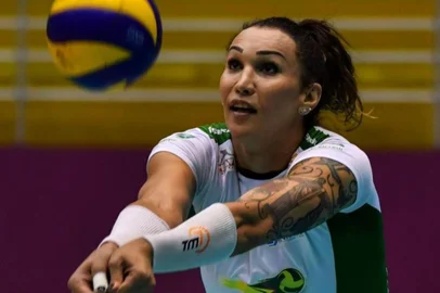 Jogadora de volei Tifanny Abreu, primeira atleta trans do Brasil<!-- NICAID(15107529) -->