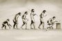 Homo sedens  - ilustração evolução humana.-CRÉDITO ilustrador: Gonza Rodrigues, Arte ZH, Agência RBS<!-- NICAID(11694791) -->