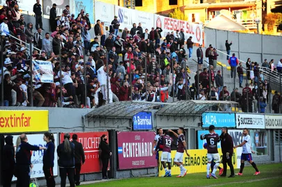 CAXIAS DO SUL, RS, BRASIL, 21/05/2022. Caxias x Marcílio Dias, jogo válido pela sexta rodada do Grupo 8 da série D do Campeonato Brasileiro e realizado no estádio Centenário. (Porthus Junior/Agência RBS)<!-- NICAID(15103031) -->